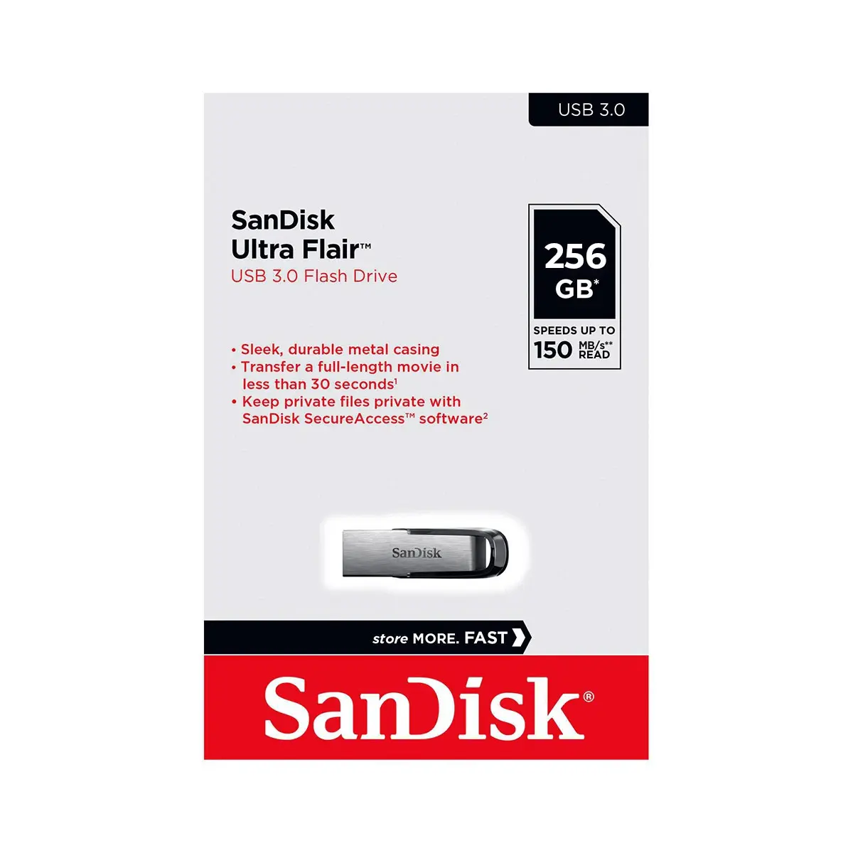 Sandisk Ultra Flair Usb Flash Drive - 3.0 - 150 Mbps